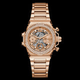  Shop Authentic Guess Fusion Chronograph Rose Gold Dial Rose Gold Steel Strap Watch for Women - GW0552L3 - Luxxuri