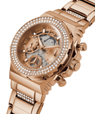  Shop Authentic Guess Fusion Chronograph Rose Gold Dial Rose Gold Steel Strap Watch for Women - GW0552L3 - Luxxuri