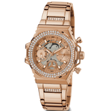  Shop Authentic Guess Fusion Chronograph Rose Gold Dial Rose Gold Steel Strap Watch for Women - GW0552L3 - Luxxuri