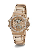  Shop Authentic Guess Fusion Chronograph Rose Gold Dial Rose Gold Steel Strap Watch for Women - GW0552L3 - Luxxuri