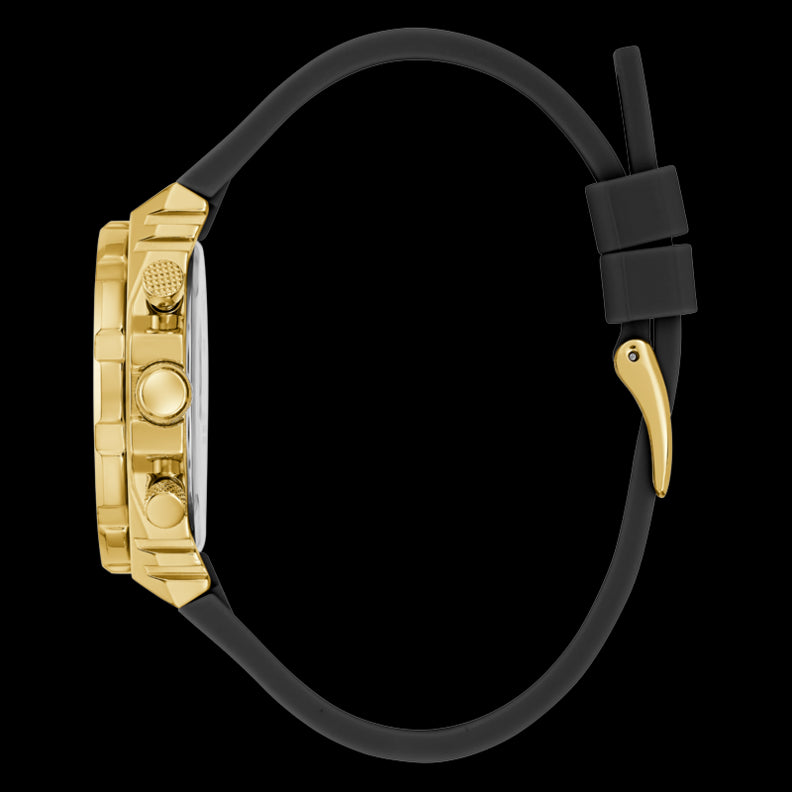  Shop Authentic Guess Fusion Chronograph Black Dial Black Leather Strap Watch For Women - GW0553L4 - Luxxuri