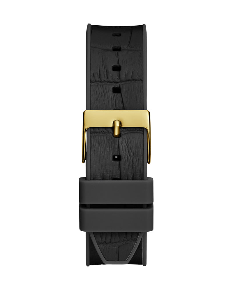  Shop Authentic Guess Fusion Chronograph Black Dial Black Leather Strap Watch For Women - GW0553L4 - Luxxuri