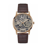  Shop Authentic Guess Gadget Brown Dial Brown Leather Strap Watch for Men - GW0570G2 - Luxxuri