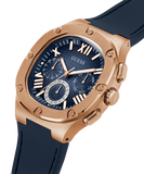  Shop Authentic Guess Headline Multifunction Quartz Blue Dial Blue Silicone Strap Watch For Men - GW0571G2 - Luxxuri