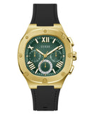  Shop Authentic Guess Headliner Multifunction Green Dial Black Silicone Strap Watch For Men - GW0571G3 - Luxxuri
