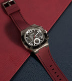  Shop Authentic Guess Headline Multifunction Grey Dial Burgundy Silicone Strap Watch For Men - GW0571G4 - Luxxuri