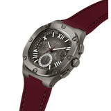  Shop Authentic Guess Headline Multifunction Grey Dial Burgundy Silicone Strap Watch For Men - GW0571G4 - Luxxuri