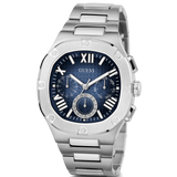  Shop Authentic Guess Headliner Multifunction Blue Dial Silver Steel Strap Watch For Men - GW0572G1 - Luxxuri