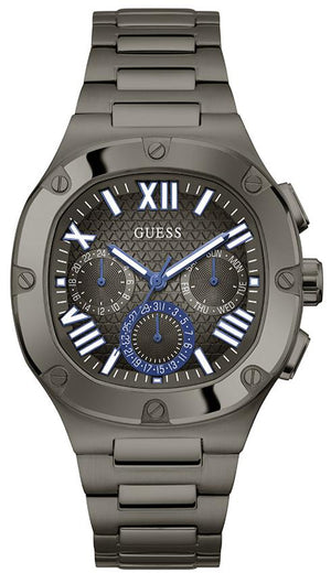  Shop Authentic Guess Headliner Quartz Black Dial Grey Steel Strap Watch For Men - GW0572G5 - Luxxuri