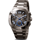  Shop Authentic Guess Headliner Quartz Black Dial Grey Steel Strap Watch For Men - GW0572G5 - Luxxuri