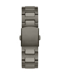 Guess Headliner Quartz Black Dial Grey Steel Strap Watch For Men - GW0572G5
