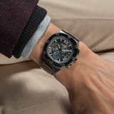  Shop Authentic Guess Headliner Quartz Black Dial Grey Steel Strap Watch For Men - GW0572G5 - Luxxuri