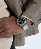  Shop Authentic Guess Asset Quartz Black Dial Silver Steel Strap Watch For Men - GW0575G1 - Luxxuri