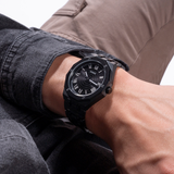  Shop Authentic Guess Asset Quartz Black Dial Black Steel Strap Watch For Men - GW0575G3 - Luxxuri