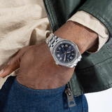  Shop Authentic Guess Asset Quartz Blue Dial Silver Steel Strap Watch For Men - GW0575G4 - Luxxuri
