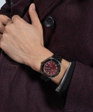  Shop Authentic Guess Asset Quartz Red Dial Black Steel Strap Watch For Men - GW0575G5 - Luxxuri