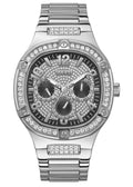  Shop Authentic Guess Duke Glitz Black Dial Silver Steel Strap Watch For Men - GW0576G1 - Luxxuri
