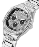  Shop Authentic Guess Duke Glitz Black Dial Silver Steel Strap Watch For Men - GW0576G1 - Luxxuri