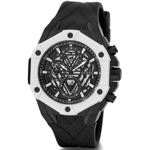  Shop Authentic Guess Formula Chronograph Black Dial Black Silicone Strap Watch For Men - GW0579G1 - Luxxuri