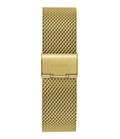 Guess Continental Chronograph Black Dial Gold Mesh Strap Watch For Men - GW0582G2