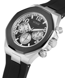  Shop Authentic Guess Empire Chronograph Black Dial Black Silicon Strap Watch For Men - GW0583G1 - Luxxuri
