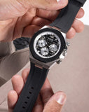  Shop Authentic Guess Empire Chronograph Black Dial Black Silicon Strap Watch For Men - GW0583G1 - Luxxuri