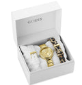  Shop Authentic Guess Montage Quartz Gold Dial Gold Steel Strap Watch For Women - GW0588L1 - Luxxuri