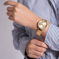  Shop Authentic Guess Montage Quartz Gold Dial Gold Steel Strap Watch For Women - GW0588L1 - Luxxuri