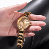  Shop Authentic Guess Montage Quartz Gold Dial Gold Steel Strap Watch For Women - GW0588L1 - Luxxuri