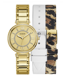  Shop Authentic Guess Montage Quartz Gold Dial Gold Steel Strap Watch For Women - GW0588L1 - Luxxuri