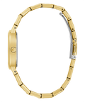  Shop Authentic Guess Cubed Analog Gold Dial Gold Steel Strap Watch For Women - GW0606L2 - Luxxuri