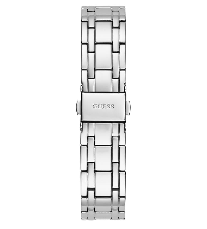  Shop Authentic Guess Fame Quartz Crystals Silver Dial Silver Steel Strap Watch For Women - GW0644L1 - Luxxuri
