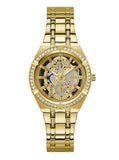  Shop Authentic Guess Allara Quartz Gold Dial Gold Steel Strap Watch For Women - GW0604L2 - Luxxuri