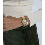  Shop Authentic Guess Allara Quartz Gold Dial Gold Steel Strap Watch For Women - GW0604L2 - Luxxuri