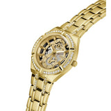  Shop Authentic Guess Allara Quartz Gold Dial Gold Steel Strap Watch For Women - GW0604L2 - Luxxuri