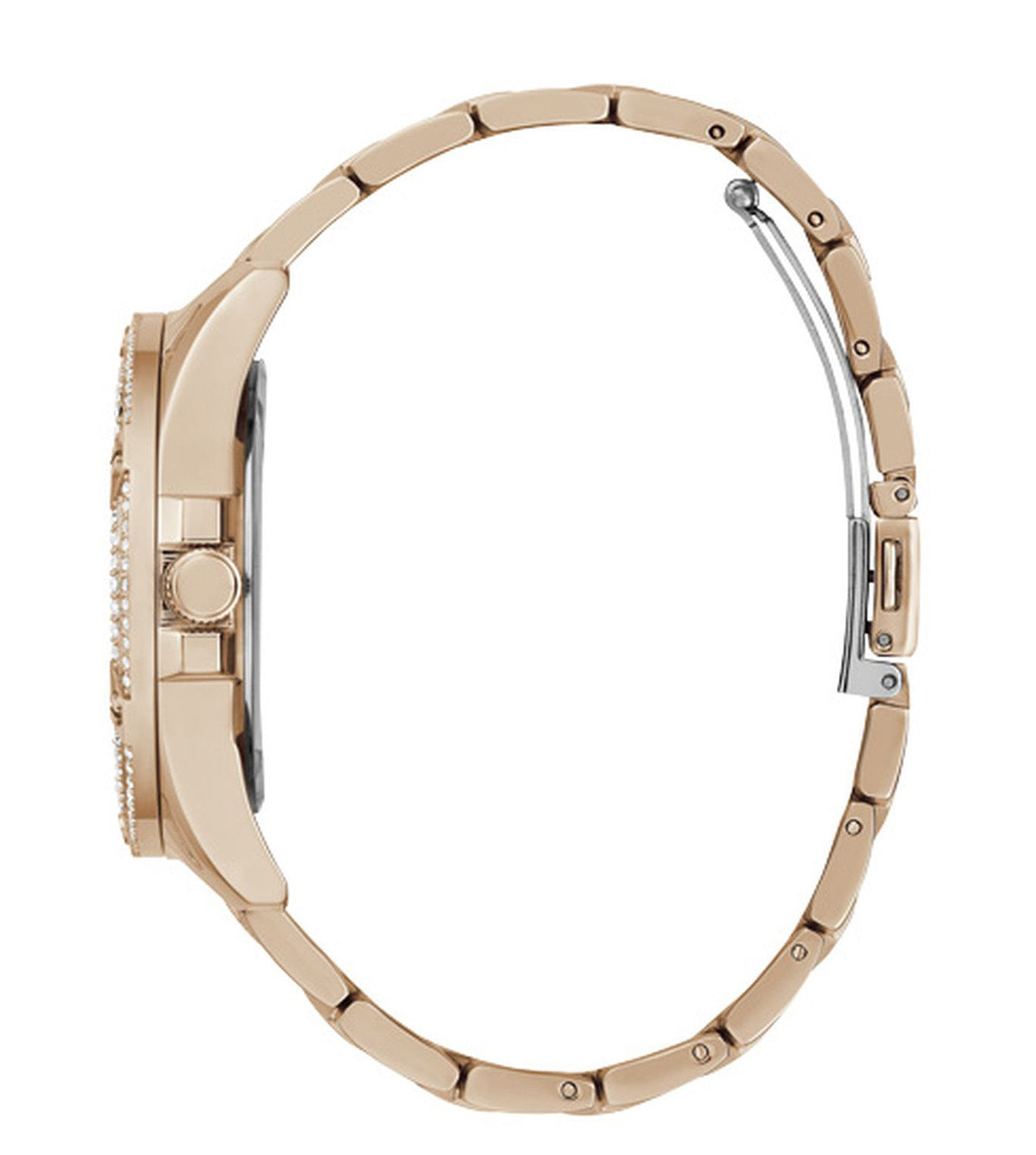  Shop Authentic Guess Allara Quartz Rose Gold Dial Rose Gold Steel Strap Watch For Women - GW0604L3 - Luxxuri