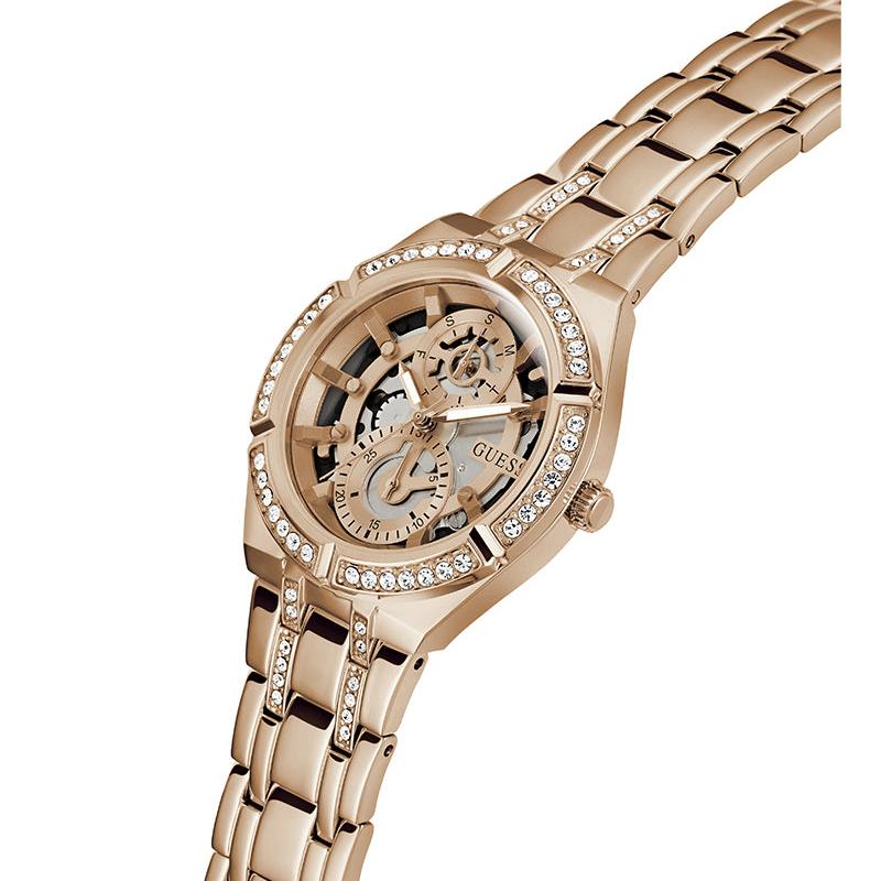  Shop Authentic Guess Allara Quartz Rose Gold Dial Rose Gold Steel Strap Watch For Women - GW0604L3 - Luxxuri