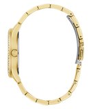  Shop Authentic Guess Cubed Analog Gold Dial Gold Steel Strap Watch For Women - GW0606L2 - Luxxuri