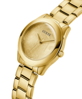  Shop Authentic Guess Cubed Analog Gold Dial Gold Steel Strap Watch For Women - GW0606L2 - Luxxuri