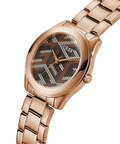  Shop Authentic Guess Cubed Analog Black Dial Rose Gold Steel Strap Watch For Women - GW0607L3 - Luxxuri