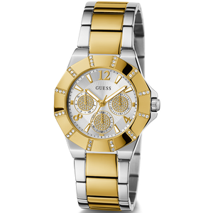  Shop Authentic Guess Sunray Multifunction Silver Dial Two Tone Steel Strap Watch for Women - GW0616L2 - Luxxuri