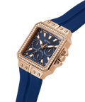  Shop Authentic Guess Libra Crystals Blue Dial Blue Silicone Strap Watch For Women - GW0618L2 - Luxxuri