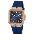  Shop Authentic Guess Libra Crystals Blue Dial Blue Silicone Strap Watch For Women - GW0618L2 - Luxxuri