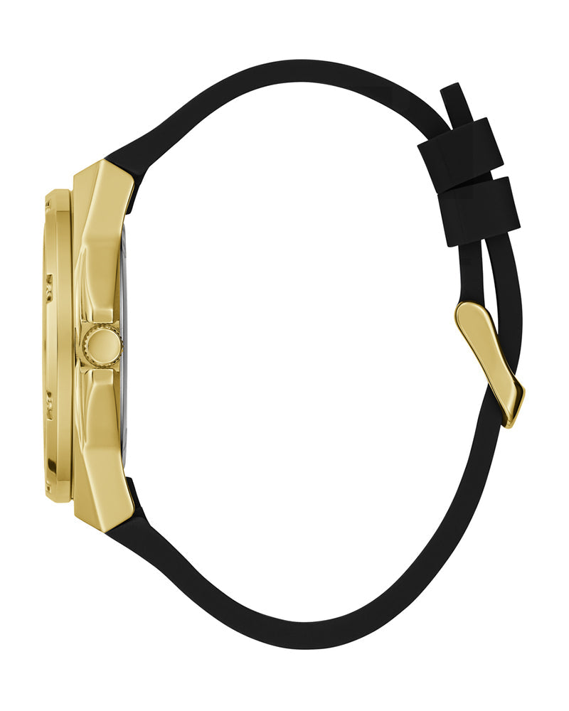  Shop Authentic Guess Asteria Multifunction Gold Dial Black Rubber Strap Watch For Women - GW0620L2 - Luxxuri