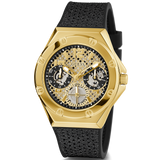  Shop Authentic Guess Asteria Multifunction Gold Dial Black Rubber Strap Watch For Women - GW0620L2 - Luxxuri