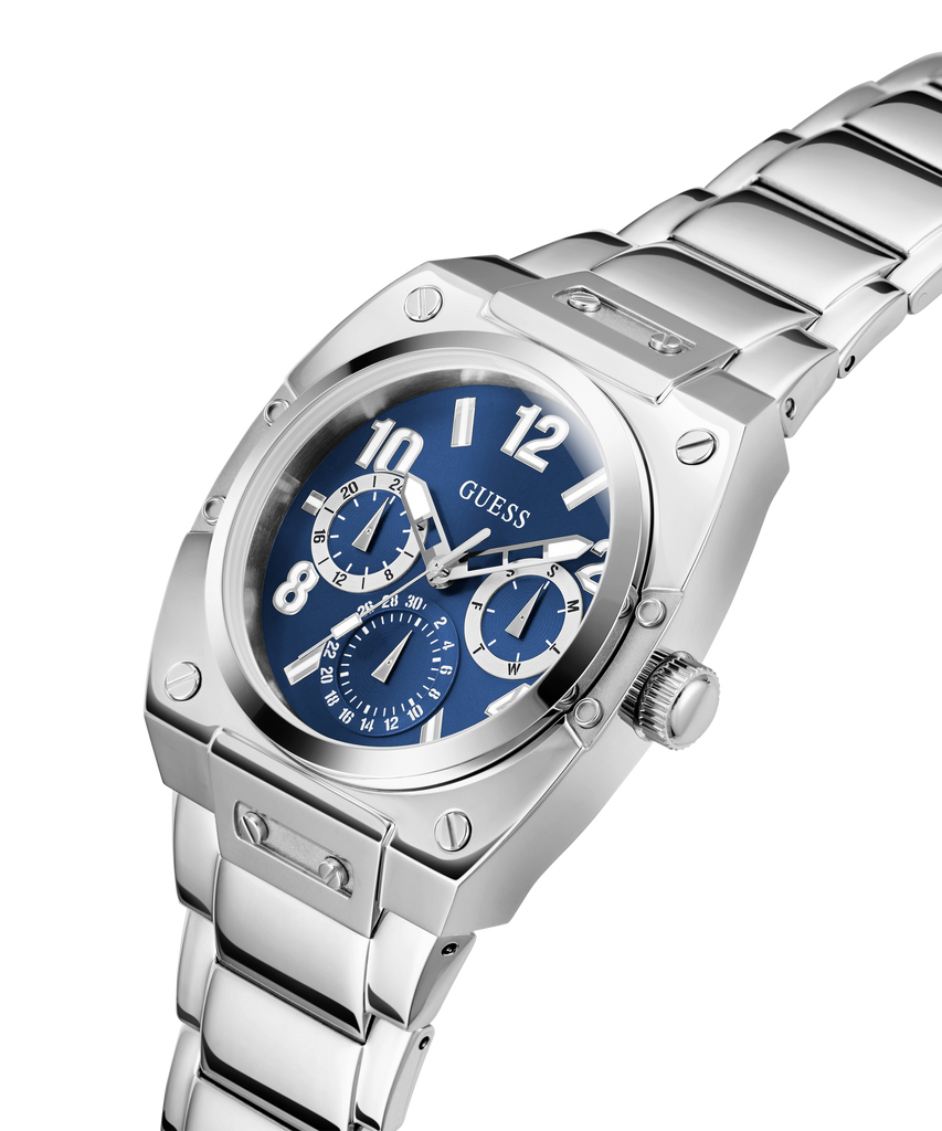 Shop Authentic Guess Prodigy Chronograph Blue Dial Silver Steel Strap Watch For Men - GW0624G1 - Luxxuri