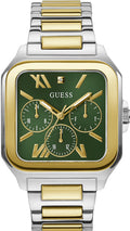  Shop Authentic Guess Dress Chronograph Multifunction Green Dial Two Tone Steel Strap Watch For Men - GW0631G1 - Luxxuri