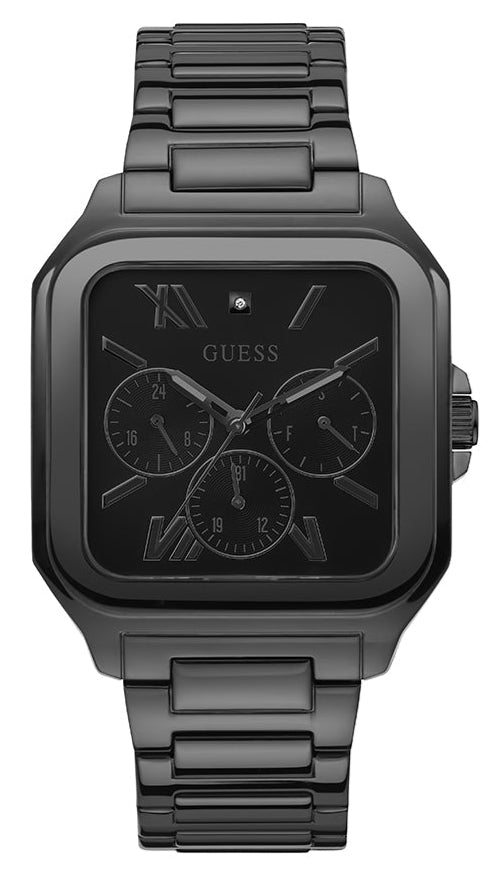  Shop Authentic Guess Integrity Analog Black Dial Black Steel Strap Watch for Men - GW0631G2 - Luxxuri