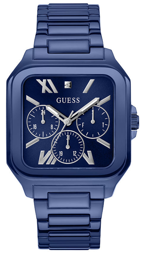  Shop Authentic Guess Dress Multifunction Blue Dial Blue Steel Strap Watch for Men - GW0631G3 - Luxxuri