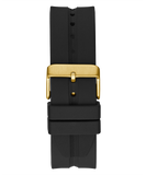  Shop Authentic Guess King Quartz Crystals Gold Dial Black Silicone Strap Watch For Men - GW0537G2 - Luxxuri